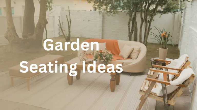 garden seating ideas