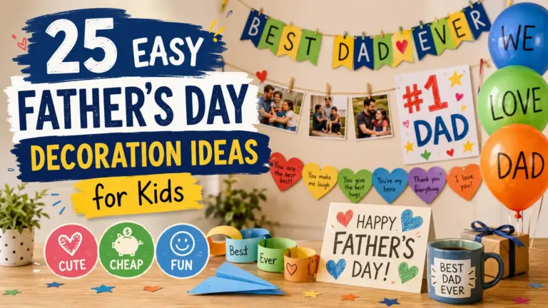 25 Easy Father's Day Decoration Ideas for Kids