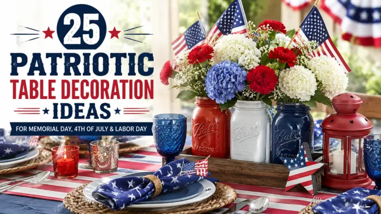 25 Patriotic Table Decoration Ideas for Memorial Day